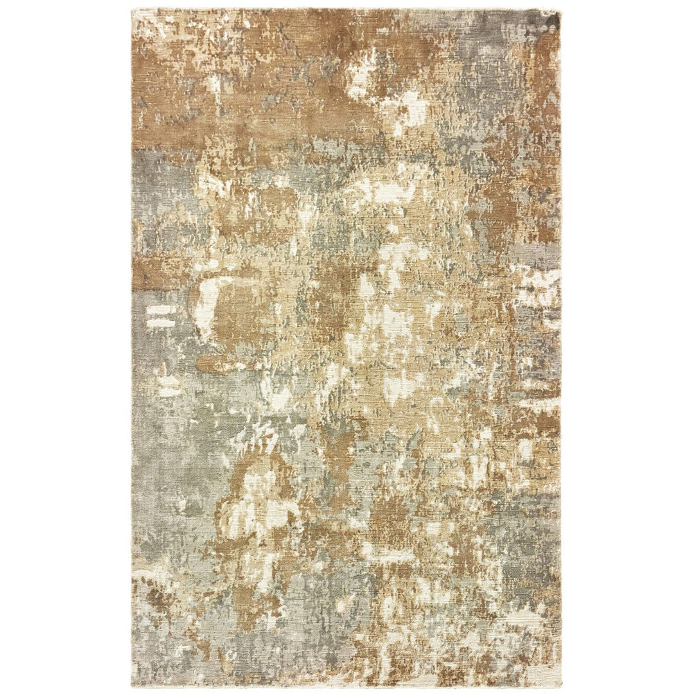 Oriental Weavers Formations 70003 Contemporary/ Abstract Viscose Indoor Area Rug Grey/ Brown 10' x 14' F70003305427ST