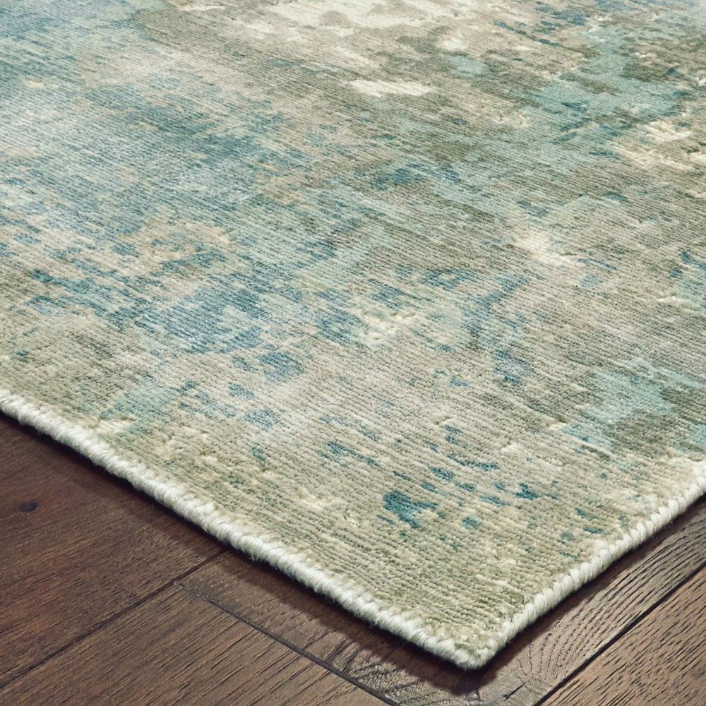 Oriental Weavers Formations 70005 Contemporary/ Abstract Viscose Indoor Area Rug Blue/ Grey 10' x 14' F70005305427ST