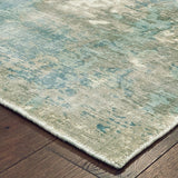 Oriental Weavers Formations 70005 Contemporary/ Abstract Viscose Indoor Area Rug Blue/ Grey 2'6" x 10' F70005076305ST