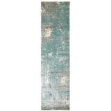 Oriental Weavers Formations 70005 Contemporary/ Abstract Viscose Indoor Area Rug Blue/ Grey 2'6" x 10' F70005076305ST