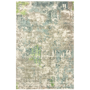 Oriental Weavers Formations 70007 Contemporary/ Abstract Viscose Indoor Area Rug Blue/ Green 10' x 14' F70007305427ST