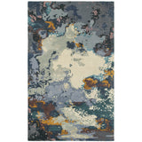 Oriental Weavers Galaxy 21903 Industrial/Contemporary Abstract Wool, Viscose Indoor Area Rug Blue/ Grey 10' x 13' G21903305396ST