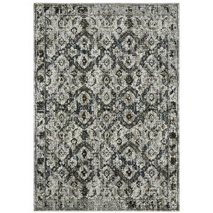 Oriental Weavers Gemini 1003E Modern & Contemporary/Transitional Oriental Polyester Indoor Area Rug Charcoal/ Grey 9'10" x 12'10" G1003E300390ST