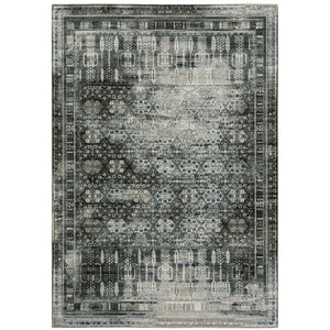 Oriental Weavers Gemini 070N2 Modern & Contemporary/Transitional Oriental Polyester Indoor Area Rug Charcoal/ Grey 9'10" x 12'10" G070N2300390ST