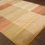 Oriental Weavers Generations 1608D Contemporary/ Geometric Polypropylene Indoor Area Rug Beige/ Rust 9'9" x 12'2" G1608D300380ST