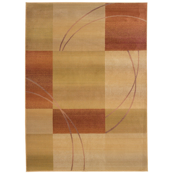 Oriental Weavers Generations 1608D Contemporary/ Geometric Polypropylene Indoor Area Rug Beige/ Rust 9'9" x 12'2" G1608D300380ST