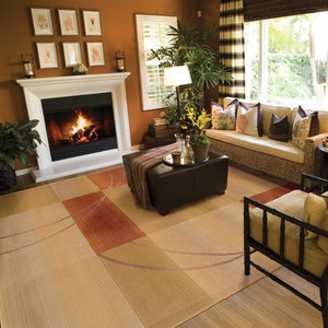 Oriental Weavers Generations 1608D Contemporary/ Geometric Polypropylene Indoor Area Rug Beige/ Rust 9'9" x 12'2" G1608D300380ST