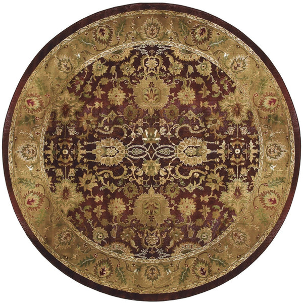 Oriental Weavers Generations 1732M Transitional/Traditional Oriental Polypropylene Indoor Area Rug Purple/ Gold 8' Round G1732M240240ST