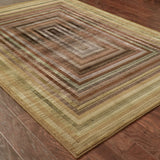 Oriental Weavers Generations 281J2 Contemporary/ Geometric Polypropylene Indoor Area Rug Beige/ Green 5'3" x 7'6" G281J2160235ST