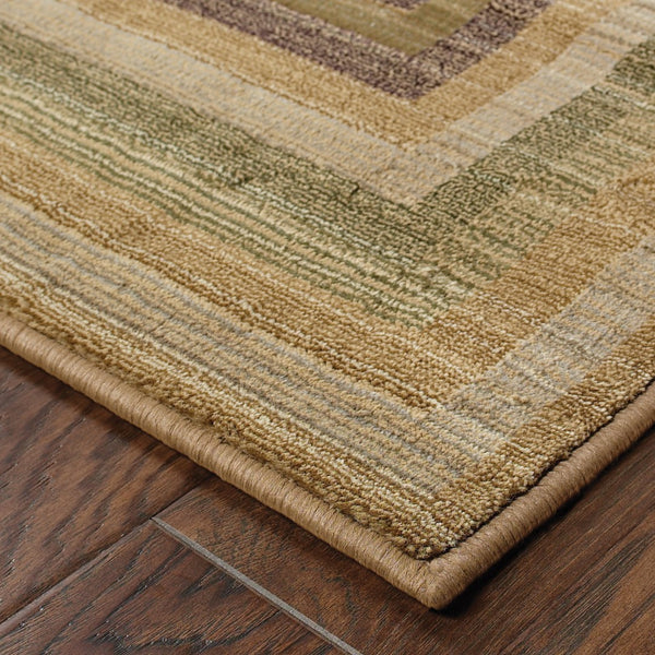 Oriental Weavers Generations 281J2 Contemporary/ Geometric Polypropylene Indoor Area Rug Beige/ Green 8' Square G281J2240240SQ