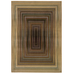 Oriental Weavers Generations 281J2 Contemporary/ Geometric Polypropylene Indoor Area Rug Beige/ Green 8' Square G281J2240240SQ