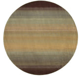 Oriental Weavers Generations 594X1 Contemporary/ Abstract Polypropylene Indoor Area Rug Brown/ Beige 8' Round G594X1240240ST