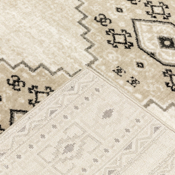 Oriental Weavers Georgia 643A0 Farmhouse/Southwestern Southwest/Lodge Polypropylene Indoor Area Rug Ivory/ Grey 9'10" x 12'10" G643A0300390ST
