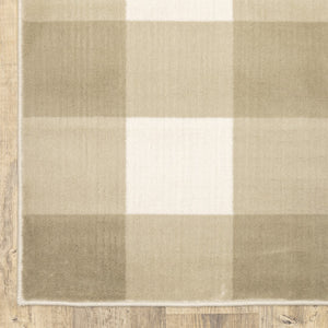 Oriental Weavers Georgia 678A0 Farmhouse/Casual Geometric Polypropylene Indoor Area Rug Beige/ Ivory 9'10" x 12'10" G678A0300390ST