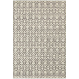 Oriental Weavers Hampton 194E5 Global/Transitional Geometric Polypropylene Indoor/Outdoor Area Rug Grey/ Ivory 9'10" x 12'10" H194E5300390ST