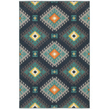 Hampton 4929B Global/Transitional Geometric Polypropylene Indoor/Outdoor Area Rug