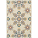 Hampton 078W5 Global/Transitional Floral Polypropylene Indoor/Outdoor Area Rug