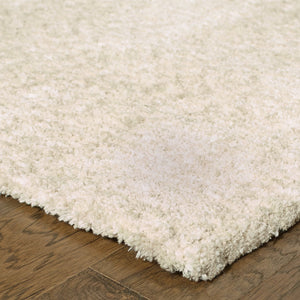 Oriental Weavers Heavenly 73402 Shag/Contemporary Solid Polyester Indoor Area Rug Ivory 10' x 13' H73402305396ST