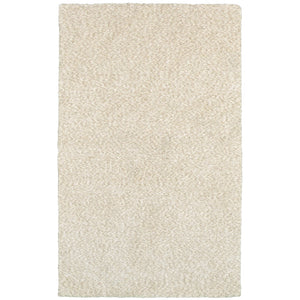Oriental Weavers Heavenly 73402 Shag/Contemporary Solid Polyester Indoor Area Rug Ivory 10' x 13' H73402305396ST