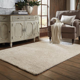 Oriental Weavers Heavenly 73402 Shag/Contemporary Solid Polyester Indoor Area Rug Ivory 10' x 13' H73402305396ST