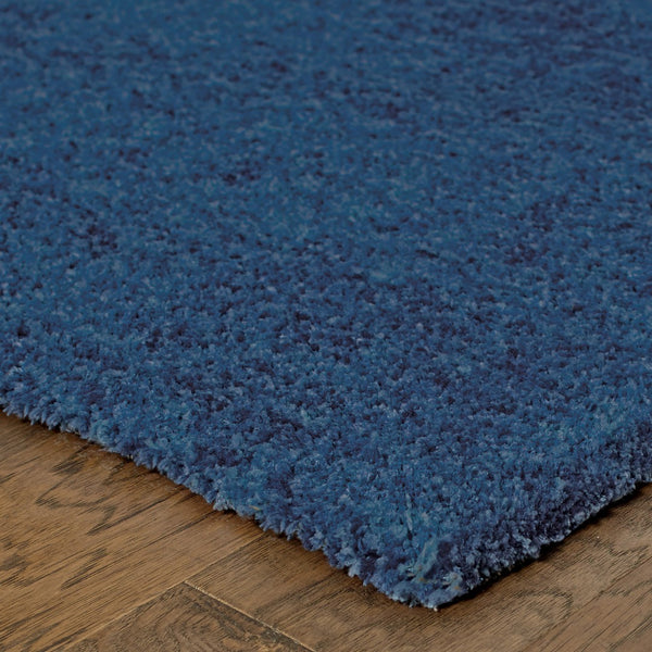 Oriental Weavers Heavenly 73408 Shag/Contemporary Solid Polyester Indoor Area Rug Blue 10' x 13' H73408305396ST