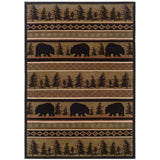 Hudson 1066A Country/Cabin/Lodge Southwest/Lodge Polypropylene Indoor Area Rug