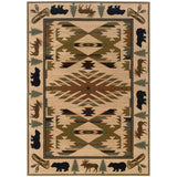 Hudson 1072A Country/Cabin/Lodge Southwest/Lodge Polypropylene Indoor Area Rug