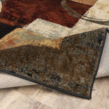 Oriental Weavers Hudson 2544B Contemporary/ Abstract Polypropylene Indoor Area Rug Brown/ Black 10' x 13' H2544B305396ST