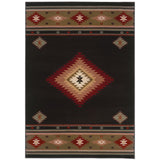 Hudson 087G1 Southwestern/Cabin/Lodge Southwest/Lodge Polypropylene Indoor Area Rug