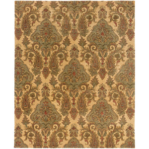 Oriental Weavers Huntley 19106 Vintage/Glam Floral Wool Indoor Area Rug Beige/ Green 8'3" x 11'3" H19106251343ST