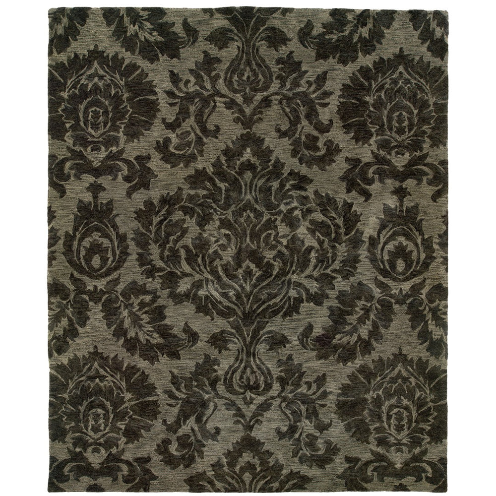 Oriental Weavers Huntley 19108 Vintage/Glam Floral Wool Indoor Area Rug Grey 8'3" x 11'3" H19108251343ST