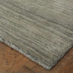 Oriental Weavers Infused 67000 Transitional/Industrial Solid Wool Indoor Area Rug Charcoal 10' x 13' I67000304396ST