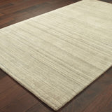 Oriental Weavers Infused 67001 Transitional/Industrial Solid Wool Indoor Area Rug Beige 8' x 10' I67001243304ST