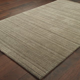 Oriental Weavers Infused 67002 Transitional/Industrial Solid Wool Indoor Area Rug Brown 10' x 13' I67002304396ST