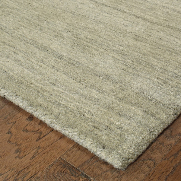 Oriental Weavers Infused 67003 Transitional/Industrial Solid Wool Indoor Area Rug Grey 10' x 13' I67003304396ST