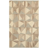 Oriental Weavers Infused 67004 Contemporary/Scandinavian Geometric Wool Indoor Area Rug Beige/ Grey 8' x 10' I67004243304ST