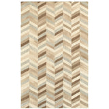 Infused 67005 Contemporary/Industrial Geometric Wool Indoor Area Rug