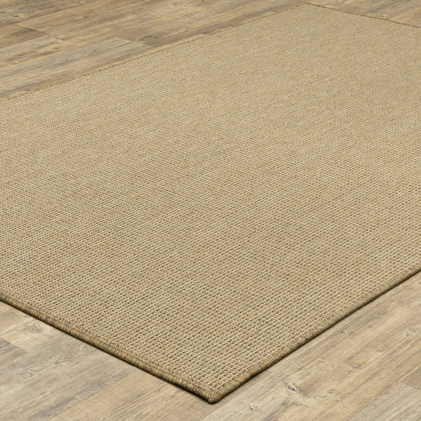 Oriental Weavers Karavia 2067X Casual/Rustic Solid Polypropylene Indoor/Outdoor Area Rug Sand 8'6" x 13' K2067X259396ST