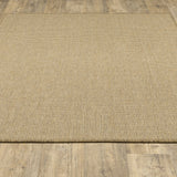 Oriental Weavers Karavia 2067X Casual/Rustic Solid Polypropylene Indoor/Outdoor Area Rug Sand 8'6" x 13' K2067X259396ST