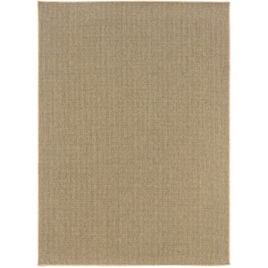 Oriental Weavers Karavia 2067X Casual/Rustic Solid Polypropylene Indoor/Outdoor Area Rug Sand 8'6" x 13' K2067X259396ST