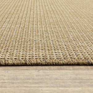 Oriental Weavers Karavia 2067X Casual/Rustic Solid Polypropylene Indoor/Outdoor Area Rug Sand 8'6" x 13' K2067X259396ST