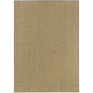 Oriental Weavers Karavia 2068X Casual/Rustic Solid Polypropylene Indoor/Outdoor Area Rug Tan 8'6" x 13' K2068X259396ST