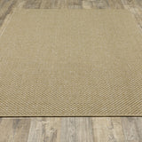 Oriental Weavers Karavia 2160X Casual/Rustic Solid Polypropylene Indoor/Outdoor Area Rug Sand 8'6" x 13' K2160X259396ST