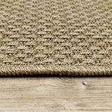 Oriental Weavers Karavia 2160X Casual/Rustic Solid Polypropylene Indoor/Outdoor Area Rug Sand 8'6" x 13' K2160X259396ST