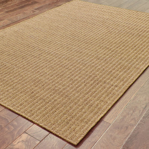 Oriental Weavers Karavia 550X3 Casual/Rustic Striped Polypropylene Indoor/Outdoor Area Rug Brown/Light Brown 8'6" x 13' K550X3259396ST