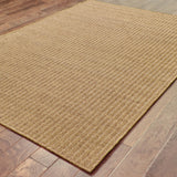 Oriental Weavers Karavia 550X3 Casual/Rustic Striped Polypropylene Indoor/Outdoor Area Rug Brown/Light Brown 8'6" x 13' K550X3259396ST