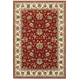Oriental Weavers Kashan 4929R Traditional/Vintage Oriental Polypropylene Indoor Area Rug Red/ Ivory 6'7" x 9'6" K4929R200290ST