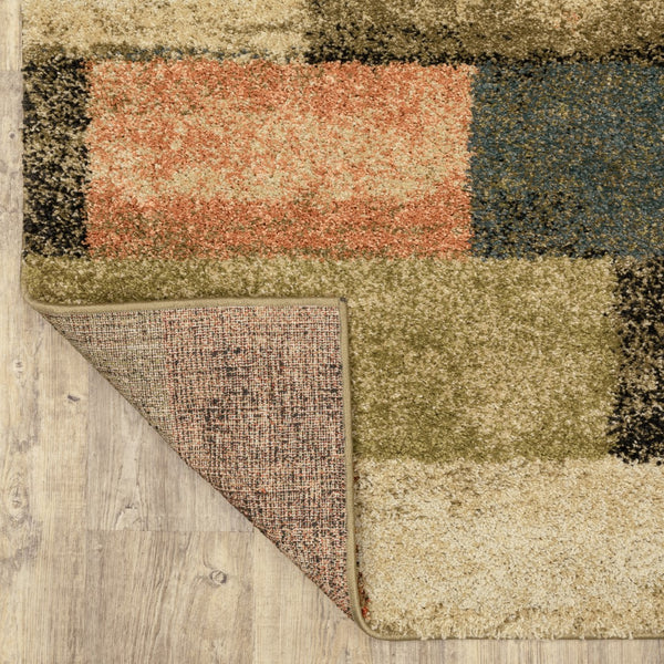 Oriental Weavers Kendall 1330D Contemporary/Transitional Geometric Polypropylene Indoor Area Rug Multi-colored 9'10" x 12'10" K1330D300390ST