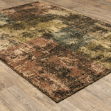 Oriental Weavers Kendall 049H1 Industrial/Contemporary Abstract Polypropylene Indoor Area Rug Beige/ Blue 9'10" x 12'10" K049H1300390ST