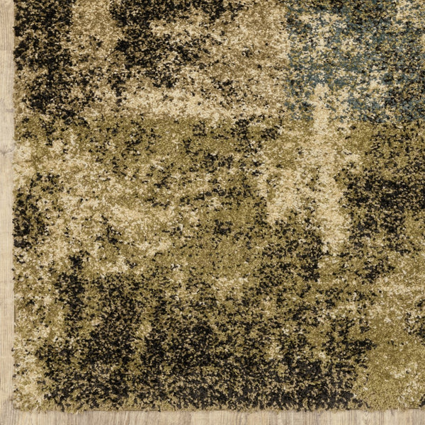 Oriental Weavers Kendall 049H1 Industrial/Contemporary Abstract Polypropylene Indoor Area Rug Beige/ Blue 9'10" x 12'10" K049H1300390ST